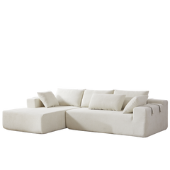 Modern Chenille Upholstered Sectional Sofa Couch Set