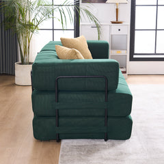 Folding Sofa Bed 78.5" Convertible Couch with 2 Pillows