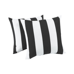 2 Pack Outdoor Throw Pillows, Waterproof & Fade-Resistant (18x18 Inch)