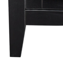 Cabinet With 4 Doors and 4 Open Shelves Freestanding Sideboard