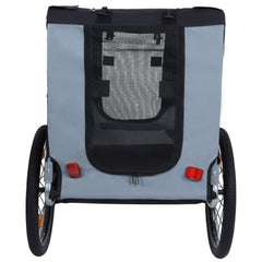 Large Folding Bike Trailer for Dogs – 66LB Capacity All-Terrain Pet Carrier