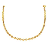 14k Yellow Gold Polished Cable Link Necklace