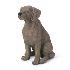 MGO Dog Decor Outdoor Dog Statue - Dark Brown