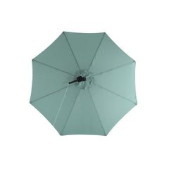 10ft Solar LED Offset Hanging Patio Umbrella (Light Green)