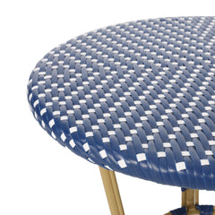 Outdoor PE Rattan and Aluminum 3 Piece French Bistro Set