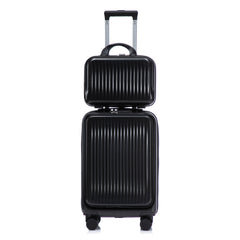 14' & 20' ABS Spinner Wheel Luggage Set with Cosmetic Case