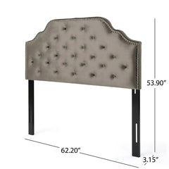 Luella Button Tufted Upholstered Headboard