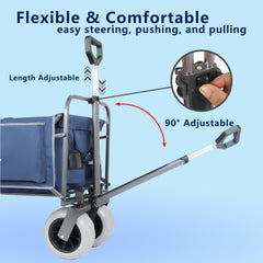 Beach Wagon with Big Wheels for Sand 500lbs Capacity