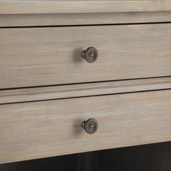 Carlton Bedside Table - Distressed Grey