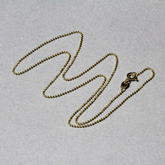 14k Yellow Gold Diamond-Cut Bead Chain 1.0mm