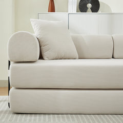 Folding Sofa Bed Convertible Couch with 2 Pillows