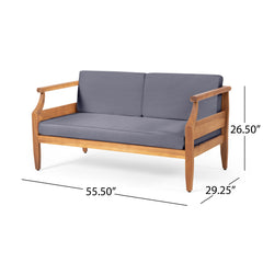 Aston Outdoor 4 Seater Chat Set with Cushions