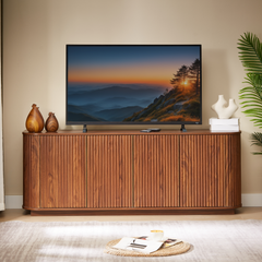 wave pattern sideboard storage cabinet