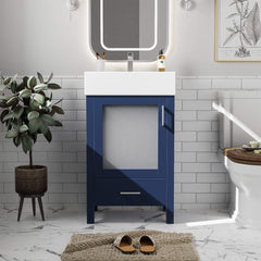 Alora 20-Inch Modern Bathroom Vanity With Ceramic Sink And Storage Cabinet (SAK39851)