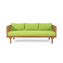 Alora 3-Seater Acacia Wood Daybed Sofa With Water-Resistant Cushions (SAK65773)