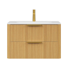 Alora Luxury 30/36-Inch Sintered Stone Floating Bathroom Vanity With Sink (SAK62871)