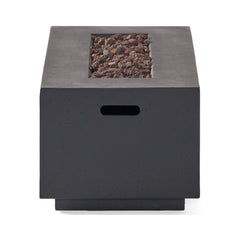 Alora Premium Outdoor Contemporary 40K BTU Rectangular Propane Gas Fire Pit Table (SAK96153)