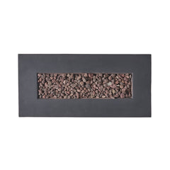Alora Premium Outdoor Contemporary 40K BTU Rectangular Propane Gas Fire Pit Table (SAK96153)