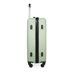 7-Piece ABS Lightweight & Durable Luggage Set in Green