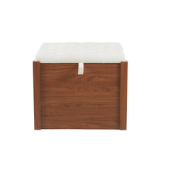 2 in 1 Walnut Dog Crate Nightstand with Storage