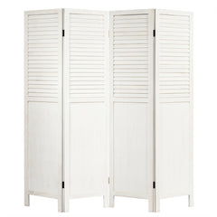 5.6 Ft Tall 4 Panel Folding Privacy Room Divider