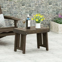 Temptation Outdoor Foldable Side Table With Slat Design