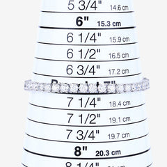 10.00 Carat Lab Grown Diamond 14K White Gold Bracelet
