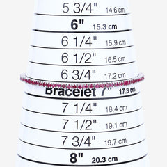 3.35 Carat Genuine Ruby .925 Sterling Silver Bracelet