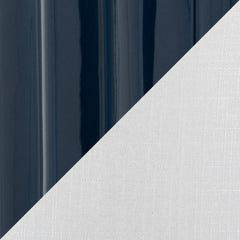 Stella 23" Contemporary Ceramic Table Lamp in Gloss Dark Blue Ceramic with White Shade