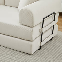 Folding Sofa Bed Convertible Couch with 2 Pillows