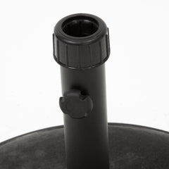 Stylish Concrete Umbrella Base with Iron Support Pole