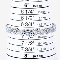 10.50 Carat Genuine Blue Topaz .925 Sterling Silver Bracelet