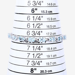 7.60 Carat Genuine Blue Topaz .925 Sterling Silver Bracelet