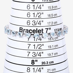 11.62 Carat Genuine Blue Topaz and White Diamond .925 Sterling Silver Bracelet