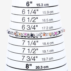 0.88 Carat Genuine Multi Sapphire .925 Sterling Silver Bracelet