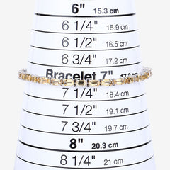 12.80 Carat Genuine Citrine .925 Sterling Silver Bracelet