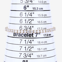 7.00 Carat Lab Grown Diamond 14K Yellow Gold Bracelet