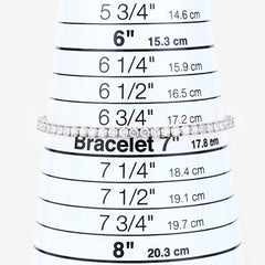 5.10 Carat Lab Grown Diamond 14K White Gold Bracelet