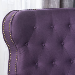 Beacon Accented Push Back Recliner Chair with Rolled Arms Plum