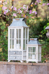 Wooden Candle Lantern Decorative, Hurricane Lantern Holder