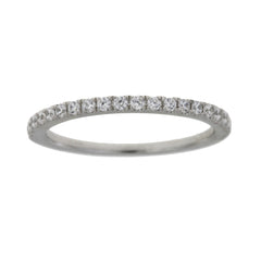 Cubic Zirconium Wedding Band Ring Sterling Silver