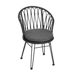 7 PCS Outdoor Dining Set with Acacia Wood Table and Rattan Chairs