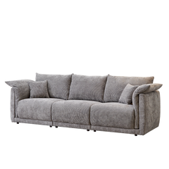 98.5' 3-Seater Sofa in Contemporary Grey