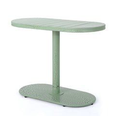 Santa Monica Bistro Set Modern Outdoor Dining Green Iron 3-Piece