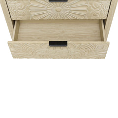 3 Drawer Cabinet, American Furniture, Suitable For Bedroom, Living Room, Study - Natural
