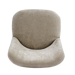 Indoor Dining Chair Set of 2 in Creamy Oatmeal Upholstered Fabric
