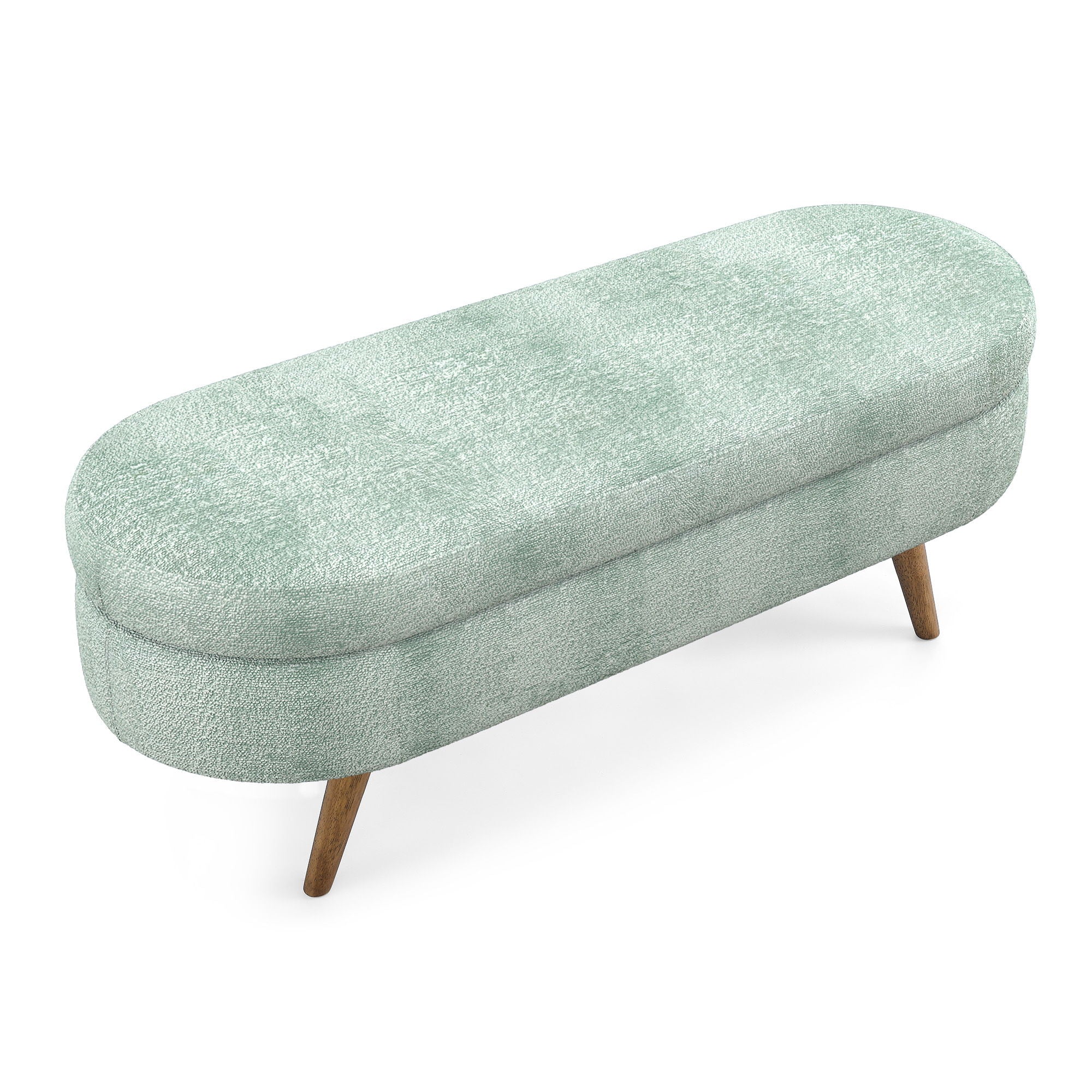 Modern Ottoman Storage Bench Upholstered Seat