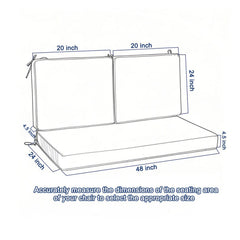 Outdoor Loveseat Cushion Set for Patio Furniture