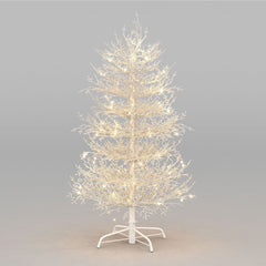 4FT Pre-Lit Aspen Fir Artificial Christmas Tree 230 Warm White LED Lights