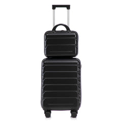 14'/20' 2-Piece ABS Spinner Wheel Luggage Set with Combination Lock